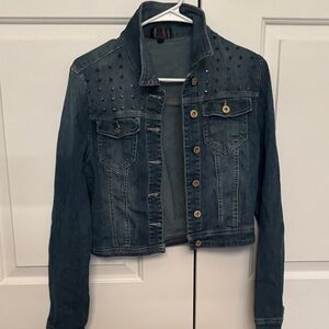 Fire Los Angeles Blue Studded Jean Jacket